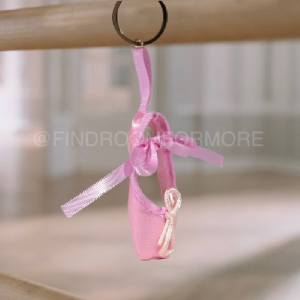 Ballet Slipper Keychain/ Bag Charm